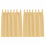 Vidaxl zwart-out gordijnen met ringen 2 st beige 140 x 140 cm - afbeelding 2