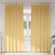 Vidaxl zwart-out gordijnen met ringen 2 st beige 245 x 140 cm - afbeelding 1