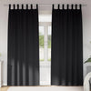 Vidaxl zwart-out gordijnen met ringen 2 pcs zwart 225 x 140 cm