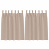 Vidaxl zwart-out gordijnen met ringen 2 pcs taupe 140 x 140 cm