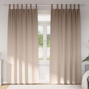 Vidaxl zwart-out gordijnen met ringen 2 st taupe 245 x 140 cm - afbeelding 1