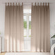 Vidaxl zwart-out gordijnen met ringen 2 st taupe 260 x 140 cm