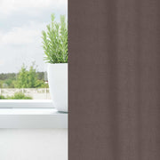 Vidaxl zwart-out gordijnen met ringen 2 st donkerbruin 245 x 140 cm - afbeelding 3