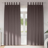 Vidaxl zwart-out gordijnen met ringen 2 pcs donkerbruin 245 x 140 cm