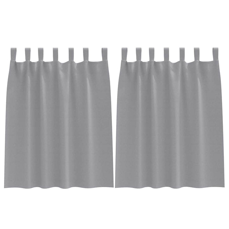 Vidaxl zwart-out gordijnen met ringen 2 pcs lichtgrijs 140 x 140 cm