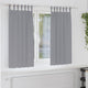 Vidaxl zwart-out gordijnen met ringen 2 st lichtgrijs 175 x 140 cm