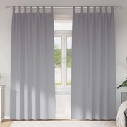 Vidaxl zwart-out gordijnen met ringen 2 st lichtgrijs 260 x 140 cm - afbeelding 1