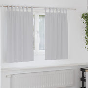 Vidaxl zwart-out gordijnen met ringen 2 st lichtgrijs 140 x 140 cm - afbeelding 1