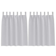 Vidaxl zwart-out gordijnen met ringen 2 st lichtgrijs 140 x 140 cm - afbeelding 2