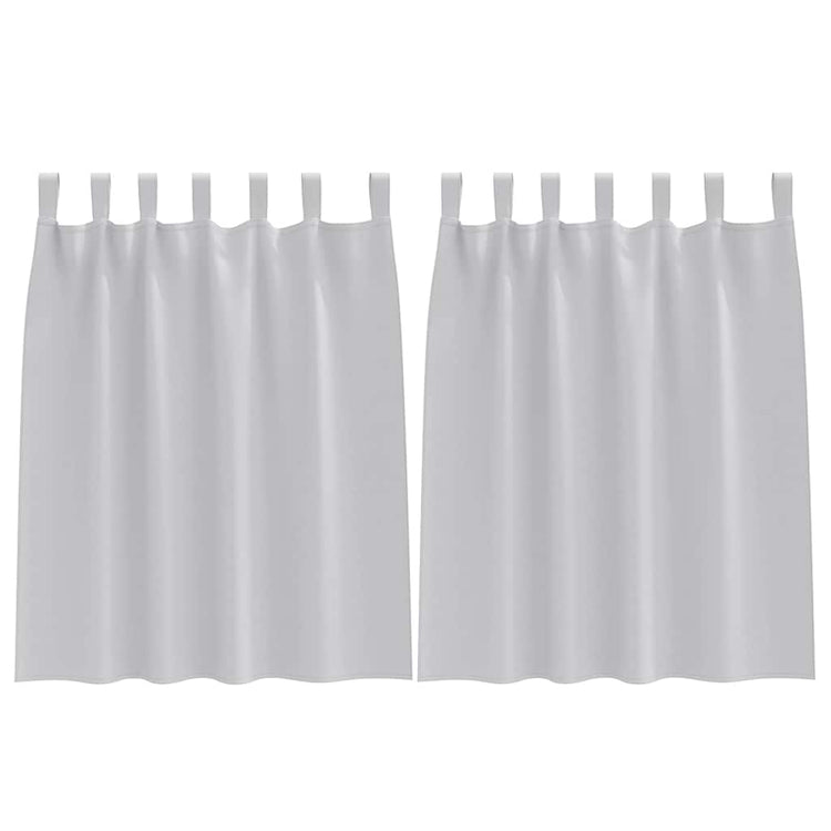 Vidaxl zwart-out gordijnen met ringen 2 pcs lichtgrijs 140 x 140 cm