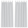 Vidaxl zwart-out gordijnen met ringen 2 pcs bleekgrijs 225 x 140 cm