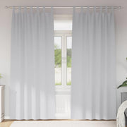 Vidaxl zwart-out gordijnen met ringen 2 st bleekgrijs 245 x 140 cm - afbeelding 1