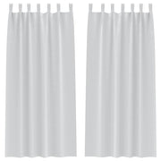 Vidaxl zwart-out gordijnen met ringen 2 st bleekgrijs 260 x 140 cm - afbeelding 2