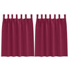Vidaxl zwart-out gordijnen met ringen 2 pcs wijnrood 140 x 140 cm