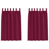 Vidaxl zwart-out gordijnen met ringen 2 pcs wijnrood 175 x 140 cm