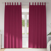 Vidaxl zwart-out gordijnen met ringen 2 st wijnrood 260 x 140 cm - afbeelding 1