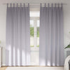Vidaxl zwart-out gordijnen met ringen 2 pcs metaalgrijs 260 x 140 cm