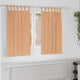 Vidaxl zwart-out gordijnen met ringen 2 st licht bruin 140 x 140 cm