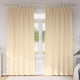 Vidaxl zwart-out gordijnen met ringen 2 st crèmekleurig 245 x 140 cm