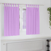Vidaxl zwart-out gordijnen met ringen 2 st paars 140 x 140 cm - afbeelding 1