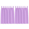 Vidaxl zwart-out gordijnen met ringen 2 pcs paars 140 x 140 cm