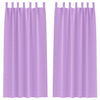Vidaxl zwart-out gordijnen met ringen 2 pcs paars 245 x 140 cm