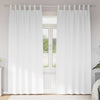 Vidaxl zwart-out gordijnen met ringen 2 pcs puur wit 260 x 140 cm