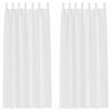 Vidaxl zwart-out gordijnen met ringen 2 pcs puur wit 260 x 140 cm