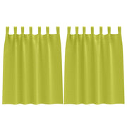 Vidaxl zwart-out gordijnen met ringen 2 st groen 140 x 140 cm - afbeelding 2