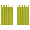 Vidaxl zwart-out gordijnen met ringen 2 pcs groen 175 x 140 cm