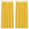 Vidaxl zwart-out gordijnen met ringen 2 pcs mosterdgeel 260 x 140 cm