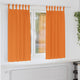 Vidaxl zwart-out gordijnen met ringen 2 st feloranje 175 x 140 cm