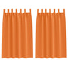 Vidaxl zwart-out gordijnen met ringen 2 pcs feloranje 175 x 140 cm