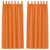 Vidaxl zwart-out gordijnen met ringen 2 pcs feloranje 260 x 140 cm