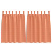 Vidaxl zwart-out gordijnen met ringen 2 pcs terracotta 140 x 140 cm - afbeelding 2