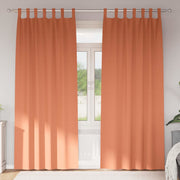 Vidaxl zwart-out gordijnen met ringen 2 st terracotta 245 x 140 cm - afbeelding 1