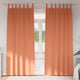 Vidaxl zwart-out gordijnen met ringen 2 st terracotta 260 x 140 cm