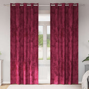 Vidaxl velvet gordijnen 2 st wijnrood 260 x 140 cm fluweel - afbeelding 1