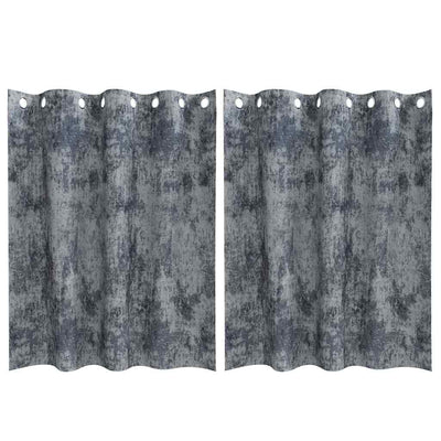 Vidaxl velvet gordijnen 2 st zilvergrijs 140 x 140 cm fluweel