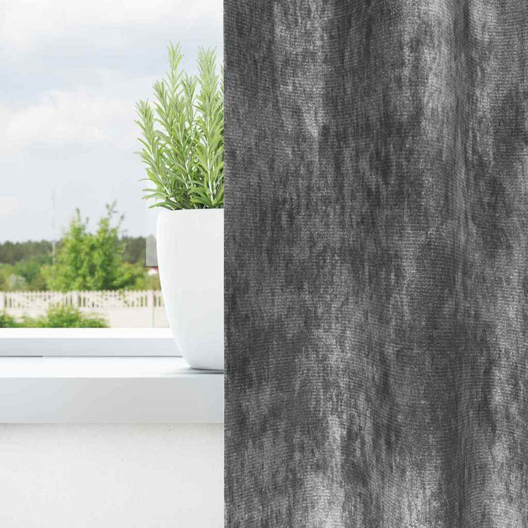 Vidaxl velvet gordijnen 2 st grijs 175 x 140 cm fluweel