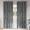 Vidaxl velvet gordijnen met gordijnen 2 pcs grijs 245 x 140 cm fluweel