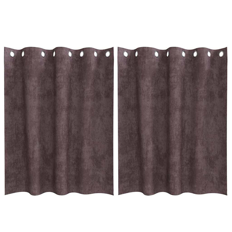 Vidaxl velvet gordijnen 2 st bruin 140 x 140 cm fluweel