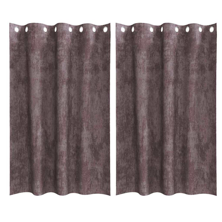 Vidaxl velvet gordijnen 2 st bruin 175 x 140 cm fluweel
