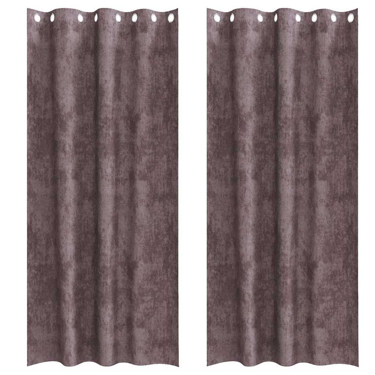 Vidaxl velvet gordijnen 2 st bruin 225 x 140 cm fluweel