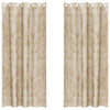 Vidaxl velvet gordijnen met gordijnen 2 pcs crème 245 x 140 cm fluweel