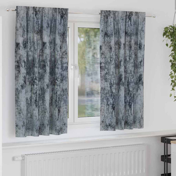 Vidaxl velvet gordijnen 2 st zilvergrijs 175 x 140 cm fluweel
