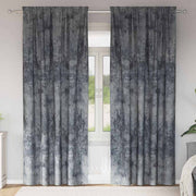 Vidaxl velvet gordijnen 2 st zilvergrijs 225 x 140 cm fluweel - afbeelding 1