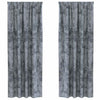 Vidaxl velvet gordijnen 2 pcs zilvergrijs 260 x 140 cm fluweel