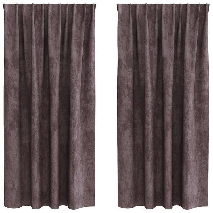 Vidaxl velvet gordijnen 2 st bruin 175 x 140 cm fluweel