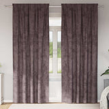 Vidaxl velvet gordijnen 2 st bruin 245 x 140 cm fluweel - afbeelding 1